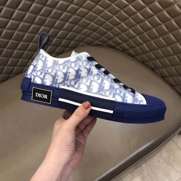 DIOR B23 LOW-TOP SNEAKER IN BLUE DIOR OBLIQUE - CD28 - Image 2