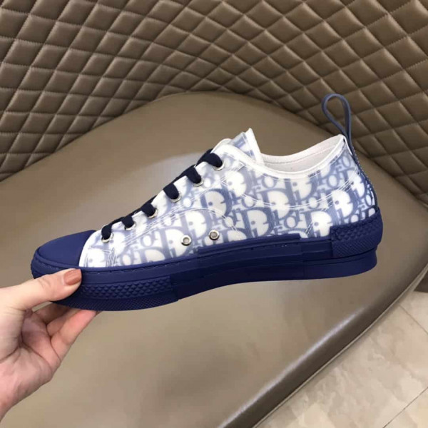 DIOR B23 LOW-TOP SNEAKER IN BLUE DIOR OBLIQUE - CD28 - Image 8