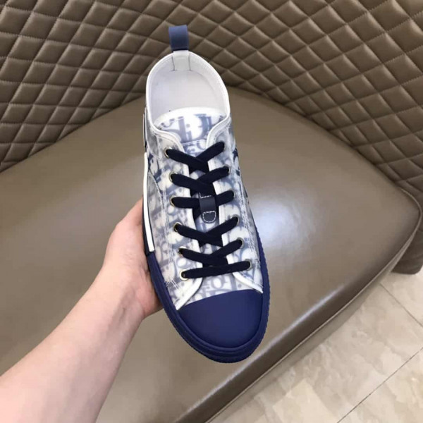 DIOR B23 LOW-TOP SNEAKER IN BLUE DIOR OBLIQUE - CD28 - Image 7
