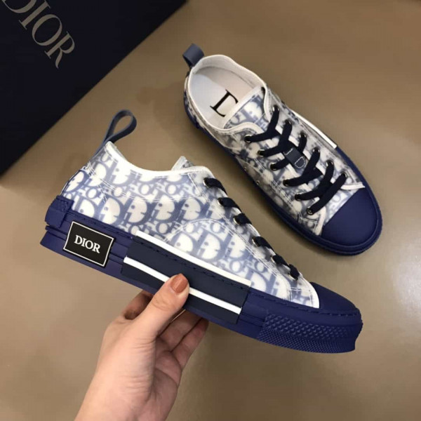 DIOR B23 LOW-TOP SNEAKER IN BLUE DIOR OBLIQUE - CD28 - Image 6