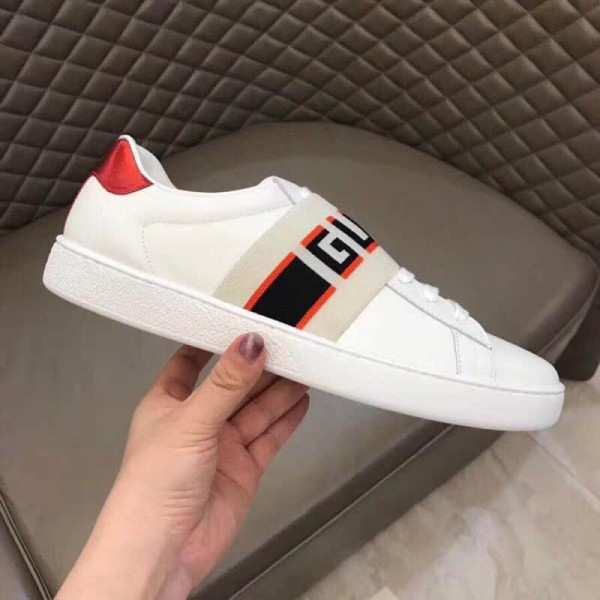 GUCCI STRIPE LEATHER SNEAKER - GC3 - Image 2