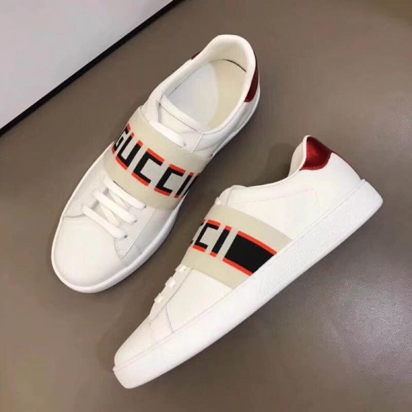 GUCCI STRIPE LEATHER SNEAKER - GC3 - Image 5