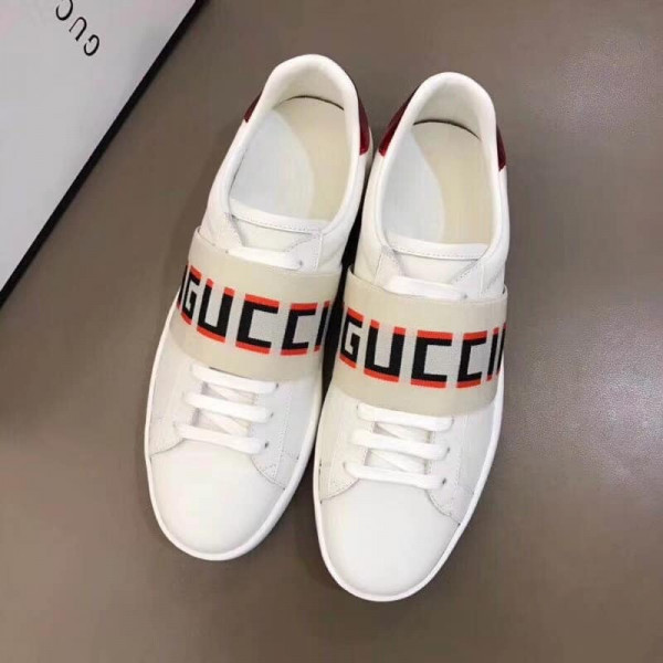 GUCCI STRIPE LEATHER SNEAKER - GC3 - Image 4