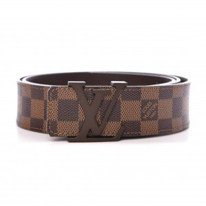 LOUIS VUITTON DAMIER EBENE LV INITIALES BELT - B31