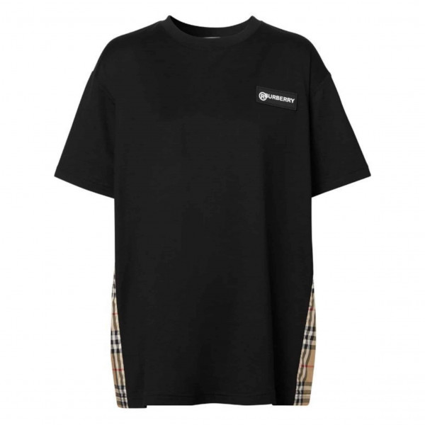 BURBERRY VINTAGE CHECK PANEL T-SHIRT - BBR62 - Image 2