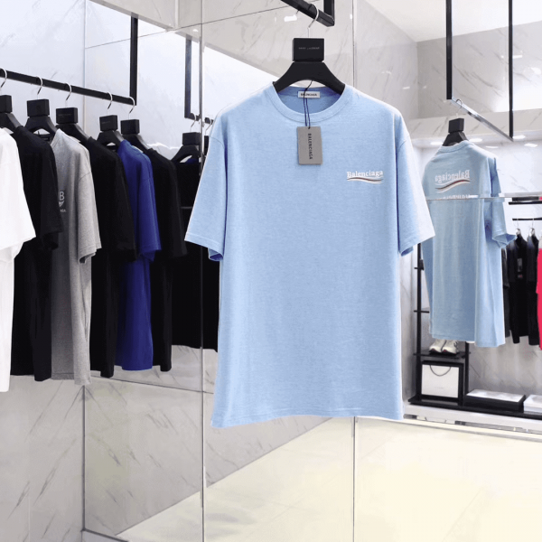 BALENCIAGA OVERSIZED LOGO-PRINT SLUB COTTON-JERSEY T-SHIRT - BB36 - Image 2