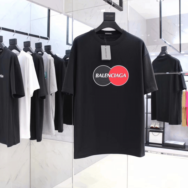 BALENCIAGA UNIFORM LARGE FIT T-SHIRT IN BLACK VINTAGE JERSEY - BB40 - Image 2