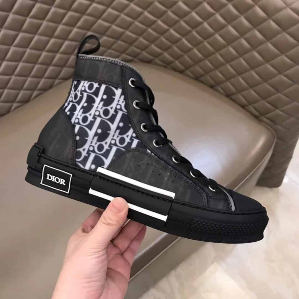 "B23" HIGH-TOP DIOR OBLIQUE SNEAKER - CD13 - Image 2
