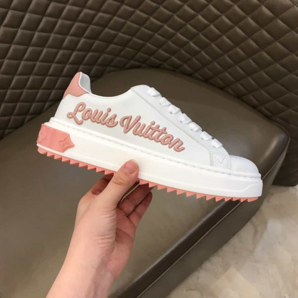 LOUIS VUITTON WOMEN'S TIME OUT SNEAKER WHITE/PINK FOR WOMEN - LSVT31 - Image 2