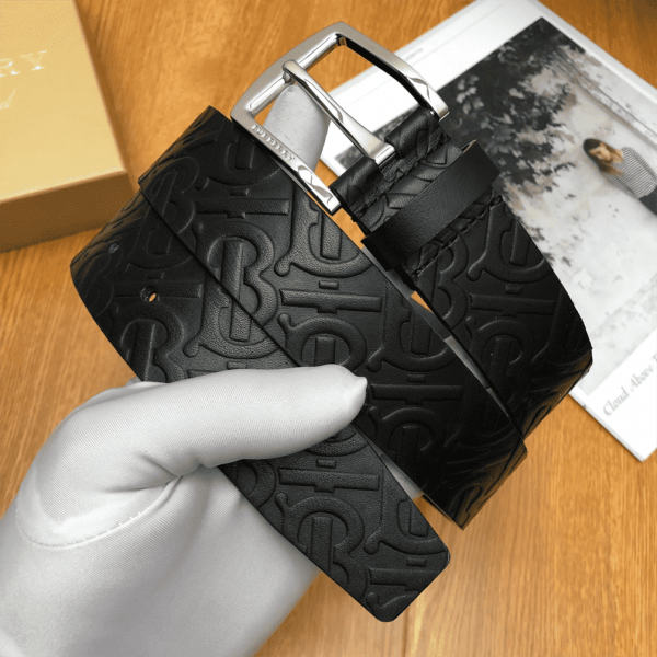 BURBERRY MONOGRAM LEATHER BELT - B22 - Image 8