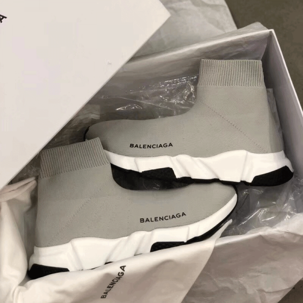 BALENCIAGA SPEED TRAINER METALLIC SILVER LUREX - BB18 - Image 7