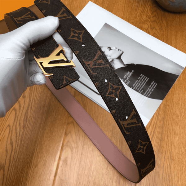 LOUIS VUITTON BELT LV INITIALES REVERSIBLE MONOGRAM ROSE POUDRE - B33 - Image 3