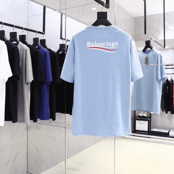 BALENCIAGA OVERSIZED LOGO-PRINT SLUB COTTON-JERSEY T-SHIRT - BB36 - Image 8
