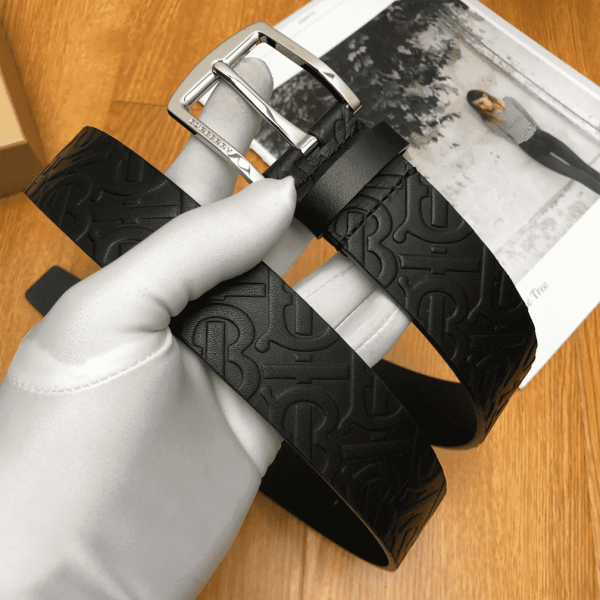 BURBERRY MONOGRAM LEATHER BELT - B22 - Image 7
