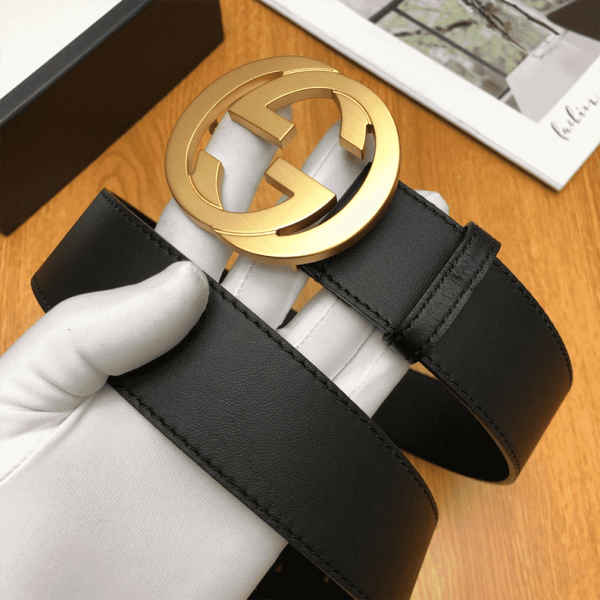 GUCCI INTERLOCKING-G LEATHER BELT - B5 - Image 7