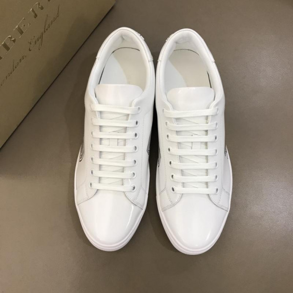BURBERRY LEATHER SNEAKERS - BBR8 - Image 4