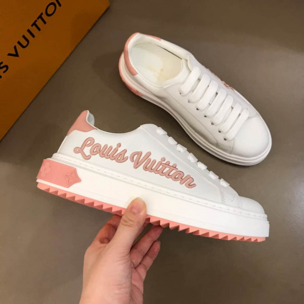 LOUIS VUITTON WOMEN'S TIME OUT SNEAKER WHITE/PINK FOR WOMEN - LSVT31 - Image 6