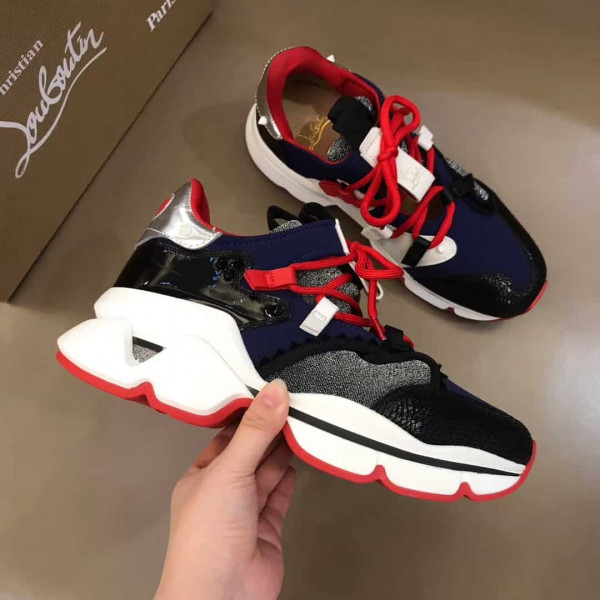 CHRISTIAN LOUBOUTIN RED- RUNNER SNEAKER - CL57 - Image 6