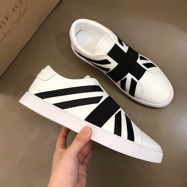 BURBERRY UNION JACK MOTIF SLIP-ON SNEAKERS - BBR11 - Image 6