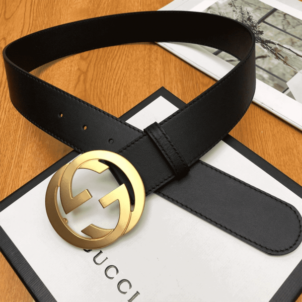 GUCCI INTERLOCKING-G LEATHER BELT - B5 - Image 6