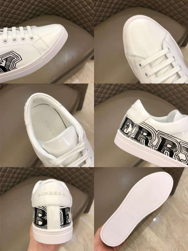 BURBERRY LEATHER SNEAKERS - BBR8 - Image 3