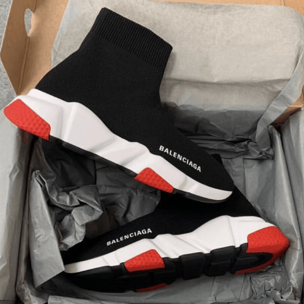 BALENCIAGA SPEED TRAINER BLACK RED - BB9 - Image 2
