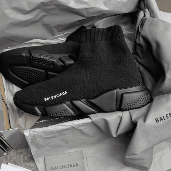 BALENCIAGA SPEED TRAINER TRIPLE BLACK - BB11 - Image 2