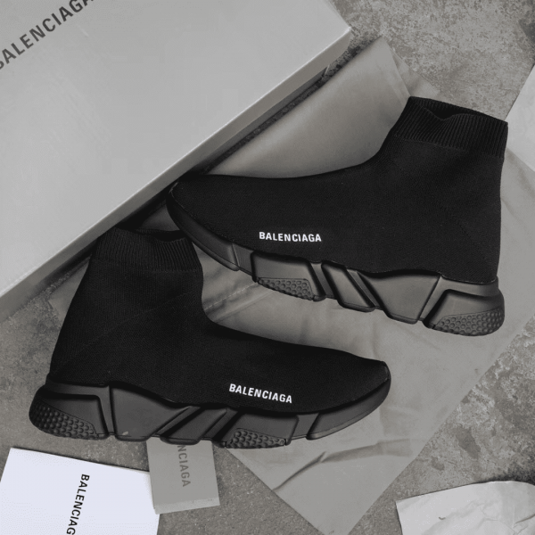 BALENCIAGA SPEED TRAINER TRIPLE BLACK - BB11 - Image 7