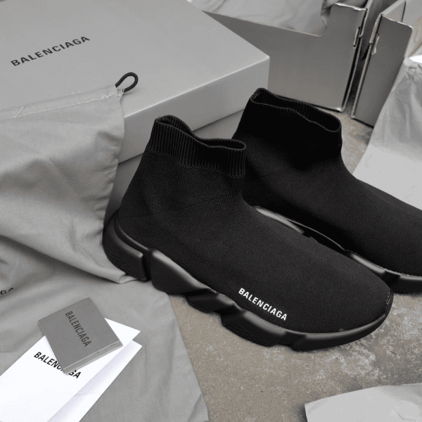 BALENCIAGA SPEED TRAINER TRIPLE BLACK - BB11 - Image 6