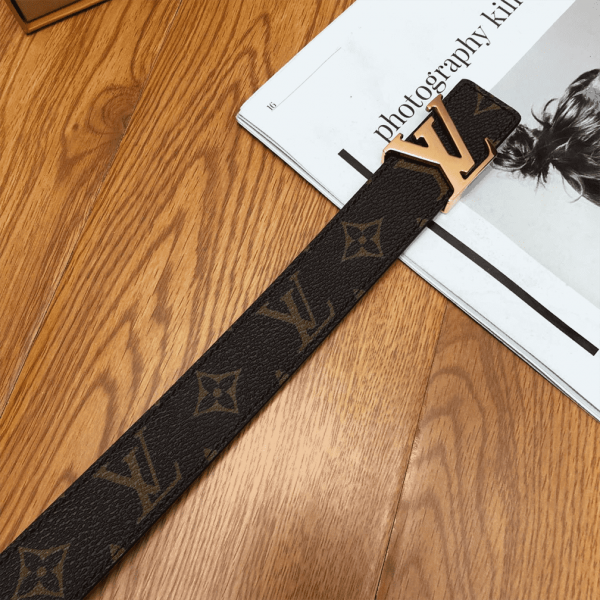 LOUIS VUITTON BELT LV INITIALES REVERSIBLE MONOGRAM ROSE POUDRE - B33 - Image 6