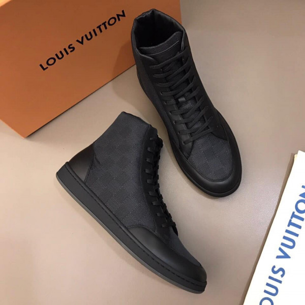 LOUIS VUITTON OFFSHORE HIGH TOP SNEAKER 'BLACK' - LSVT47 - Image 5