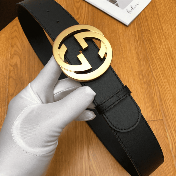 GUCCI INTERLOCKING-G LEATHER BELT - B5 - Image 5