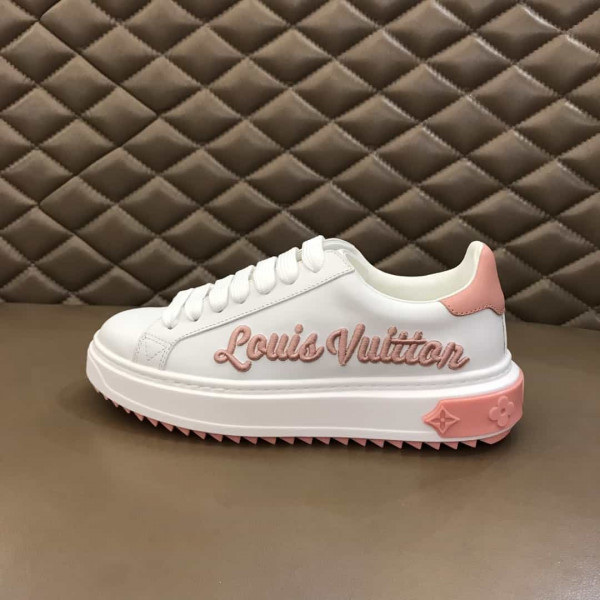 LOUIS VUITTON WOMEN'S TIME OUT SNEAKER WHITE/PINK FOR WOMEN - LSVT31 - Image 5