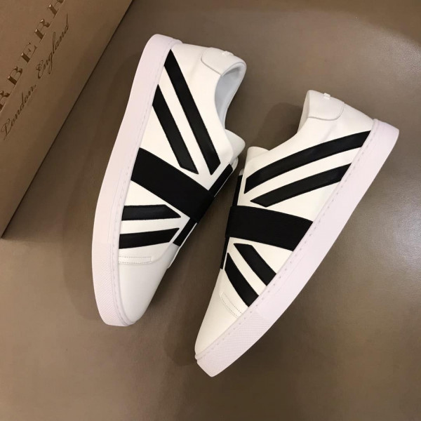 BURBERRY UNION JACK MOTIF SLIP-ON SNEAKERS - BBR11 - Image 5