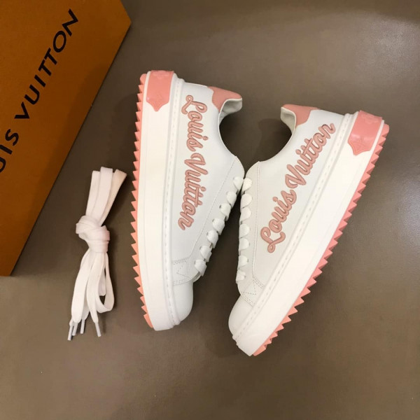 LOUIS VUITTON WOMEN'S TIME OUT SNEAKER WHITE/PINK FOR WOMEN - LSVT31 - Image 4