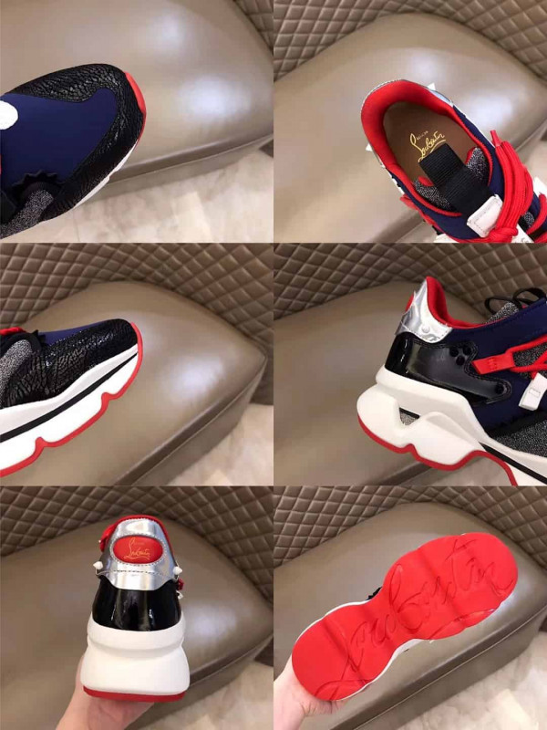 CHRISTIAN LOUBOUTIN RED- RUNNER SNEAKER - CL57 - Image 3