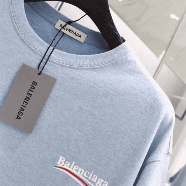 BALENCIAGA OVERSIZED LOGO-PRINT SLUB COTTON-JERSEY T-SHIRT - BB36 - Image 3