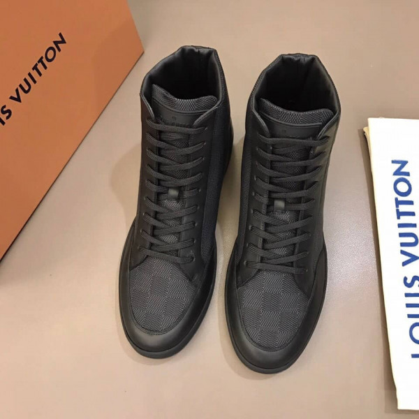 LOUIS VUITTON OFFSHORE HIGH TOP SNEAKER 'BLACK' - LSVT47 - Image 3