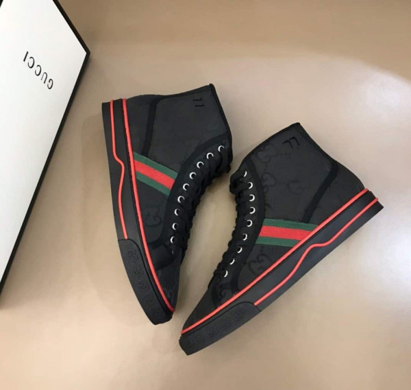 BLACK GUCCI OFF THE GRID HIGH TOP SNEAKER - GC141 - Image 8