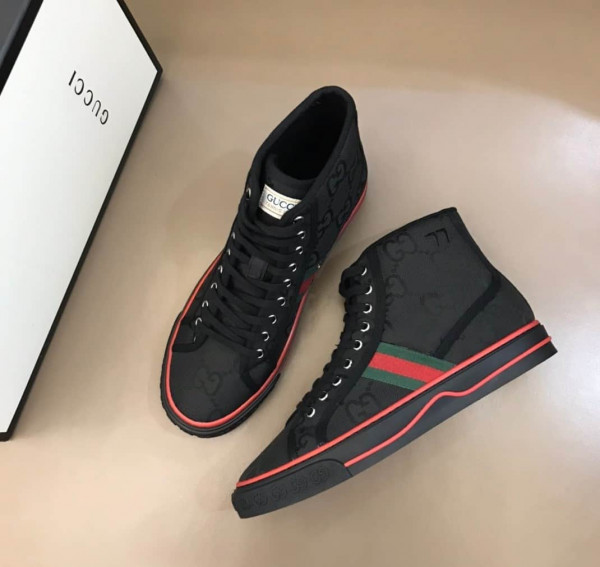 BLACK GUCCI OFF THE GRID HIGH TOP SNEAKER - GC141 - Image 7