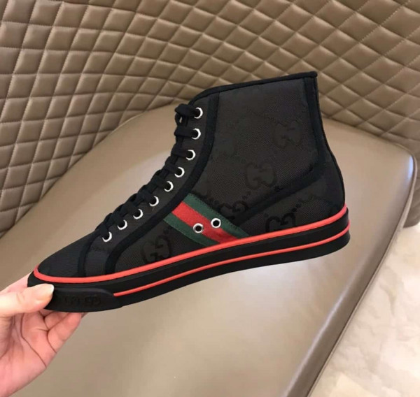 BLACK GUCCI OFF THE GRID HIGH TOP SNEAKER - GC141 - Image 3