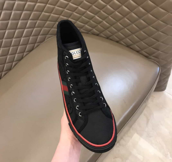 BLACK GUCCI OFF THE GRID HIGH TOP SNEAKER - GC141 - Image 4