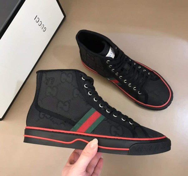 BLACK GUCCI OFF THE GRID HIGH TOP SNEAKER - GC141 - Image 5