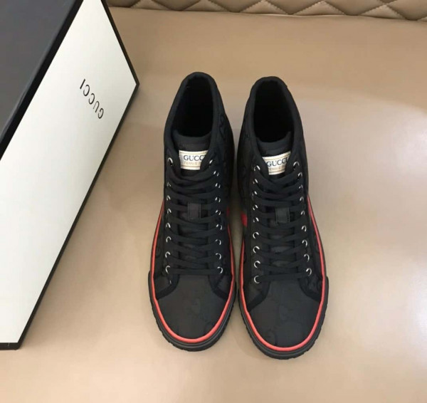 BLACK GUCCI OFF THE GRID HIGH TOP SNEAKER - GC141 - Image 6