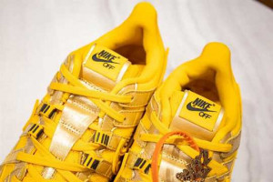 NIKE AIR RUBBER DUNK OFF-WHITE UNIVERSITY GOLD - NK34