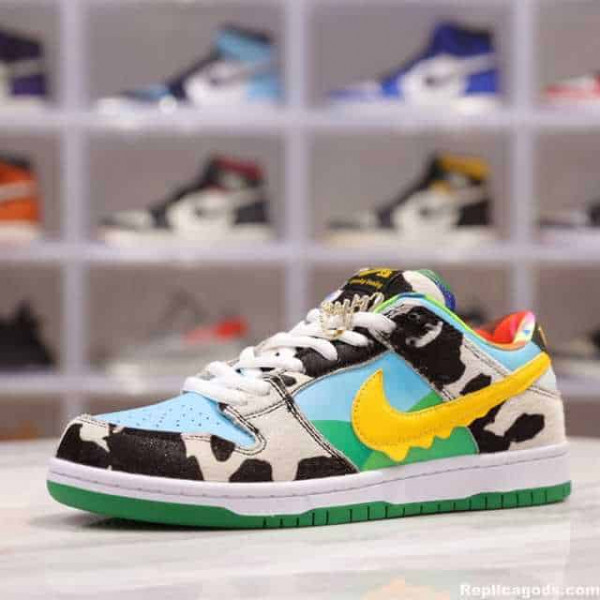NIKE SB DUNK "BEN & JERRY'S" LOW-TOP SNEAKERS - NK04
