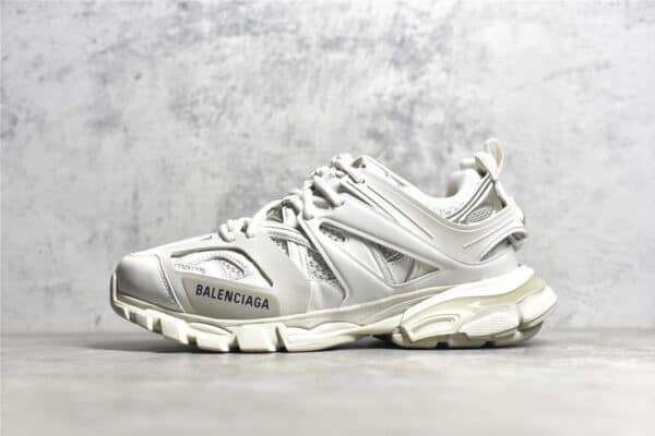 BALENCIAGA TRACK TRAINER SNEAKERS IN WHITE- BB62 - Image 2
