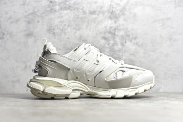 BALENCIAGA TRACK TRAINER SNEAKERS IN WHITE- BB62 - Image 4