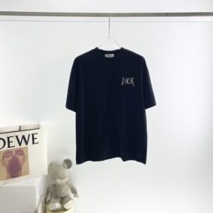 Dior Embroidered Sketch Signature Logo T-Shirt - CDS044