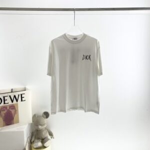 Dior Embroidered Sketch Signature Logo T-Shirt - CDS046